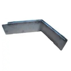 A metal corner piece that is bent to make it look like it's bending.