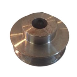 Angled steel torque limiter pulley