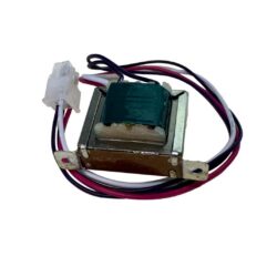 Small green-wrapped transformer with wire harness